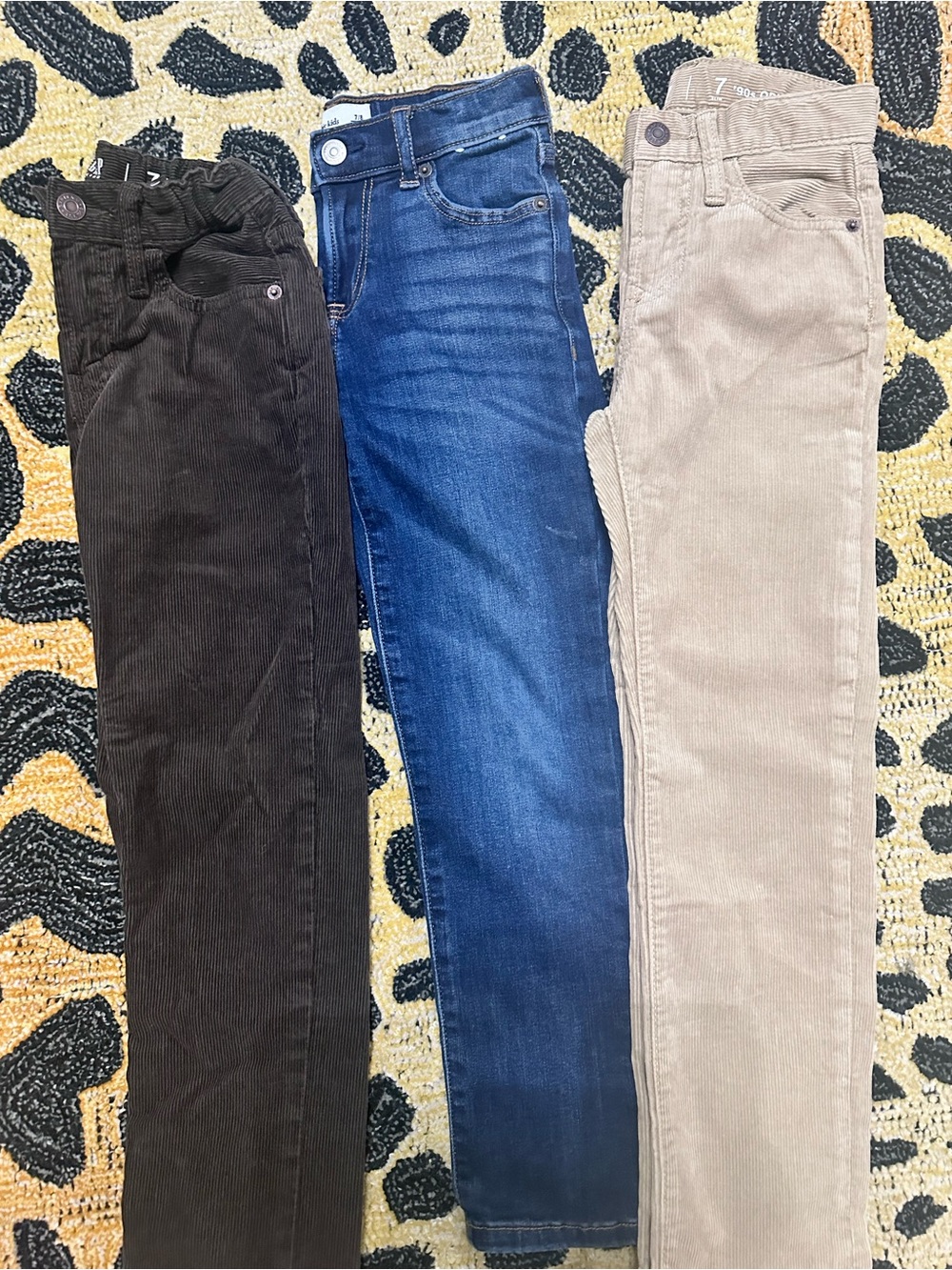 Kids jeans and corduroy pants